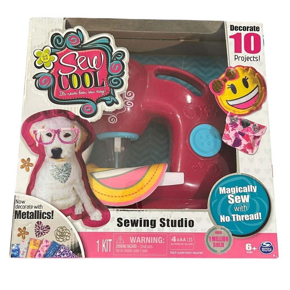 Spin Master Sew Cool Sewing Studio Threadless Machine Kids Craft Christmas Gift